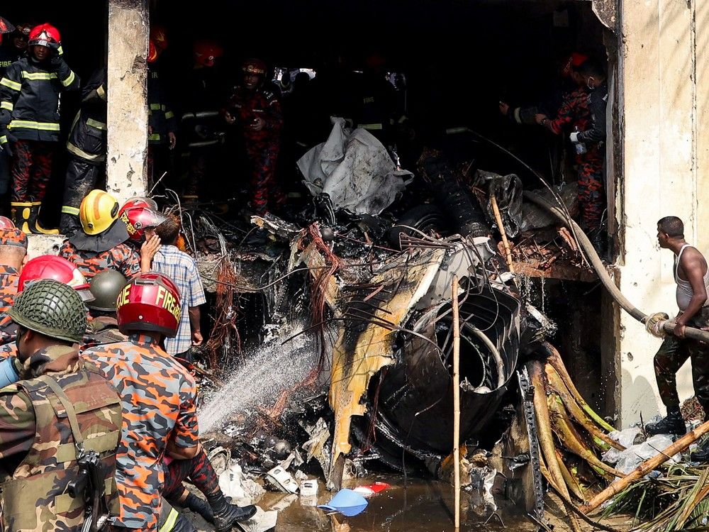 NextImg:A Bangladesh Air Force jet crashes into a Dhaka school and kills 18
