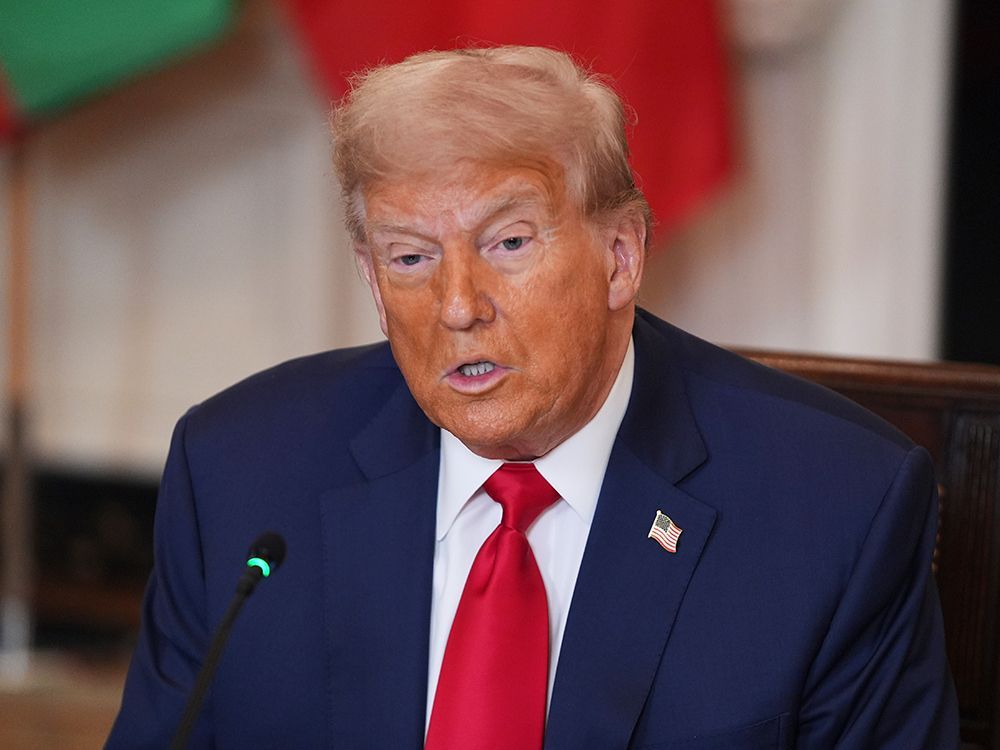 U.S. President Donald Trump at the White House on Wednesday, July 9, 2025. U.S. President Donald Trump at the White House on Wednesday, July 9, 2025.