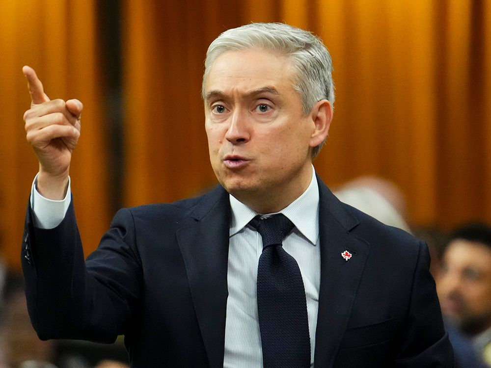Finance and National Revenue Minister François-Philippe Champagne speaks during question period in the House of Commons on Monday, June 9, 2025.