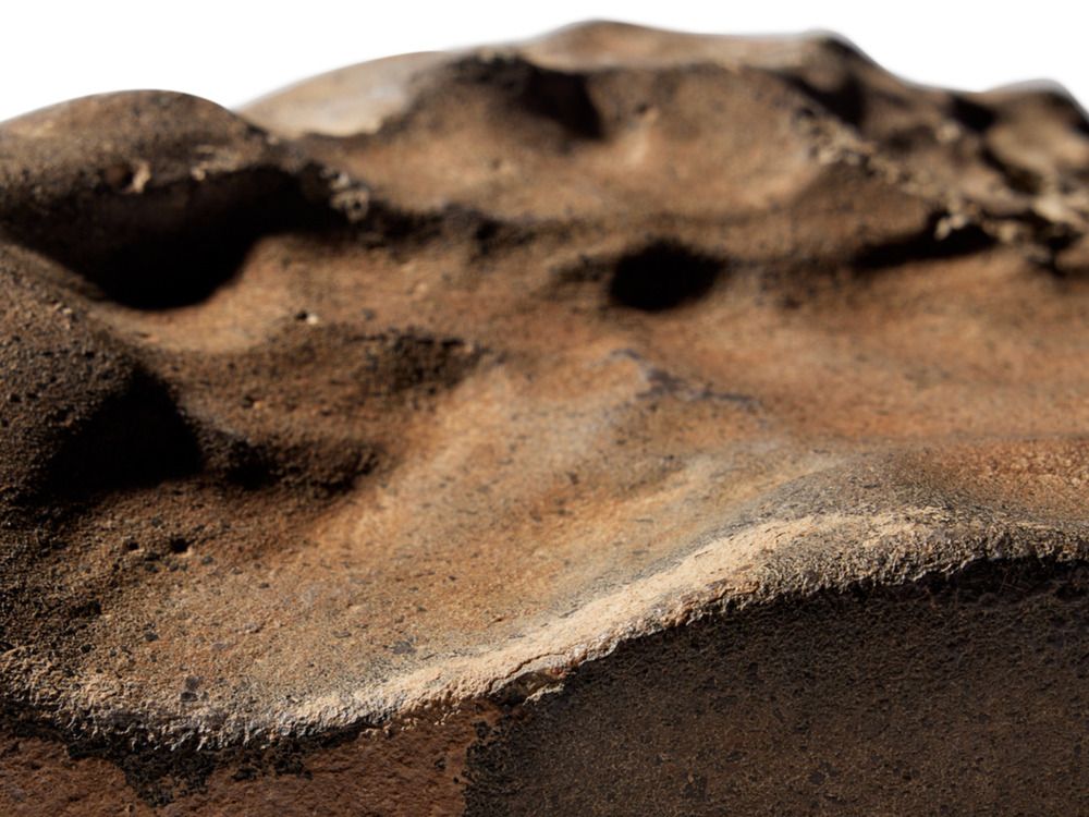  Details from the Martian meteorite.