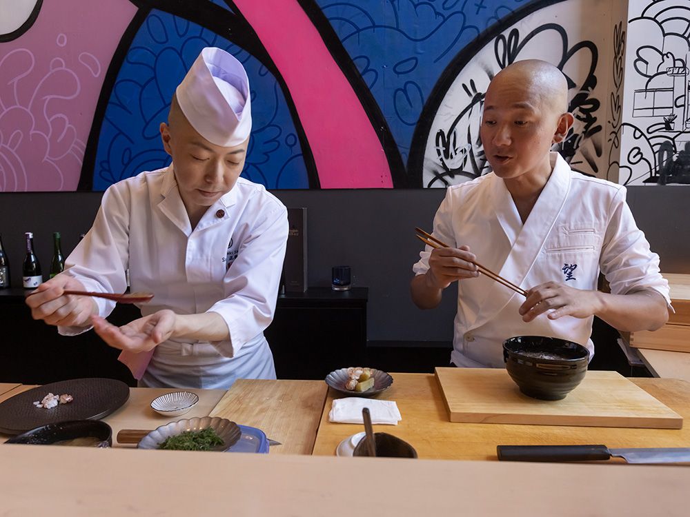 NextImg:Sushi and street-style vibes: Two chefs with total of four Michelin stars team up in Toronto