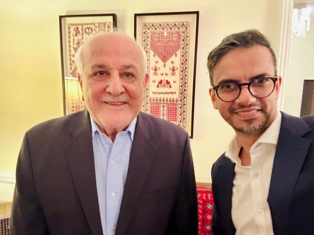 Quebec Liberal MP Sameer Zuberi (right) with Dr. Riyad Mansour. Palestine’s Ambassador to the United Nations.
