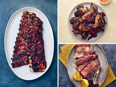 Clockwise from left: berbere ribs, hawker wings and Florentine steak