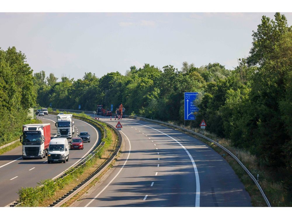 NextImg:Germany’s autobahn cracks as heat wave strikes Europe