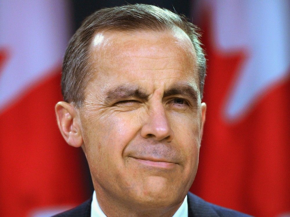  Bank of Canada Governor Mark Carney winks during a press conference at the National Press Theatre in Ottawa on Wednesday, Jan. 23, 2013.