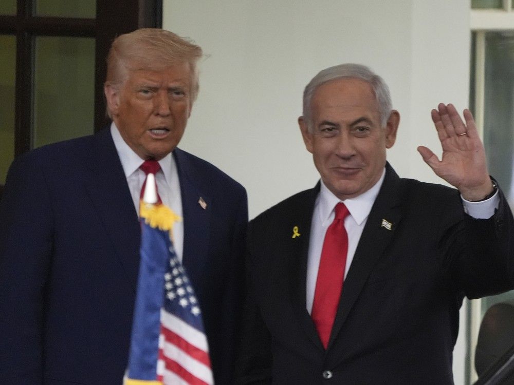 NextImg:Netanyahu lands in DC for meeting with Trump at White House