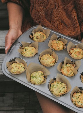Zucchini Parmesan egg muffins