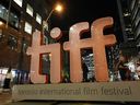 Toronto International Film Festival sign.
