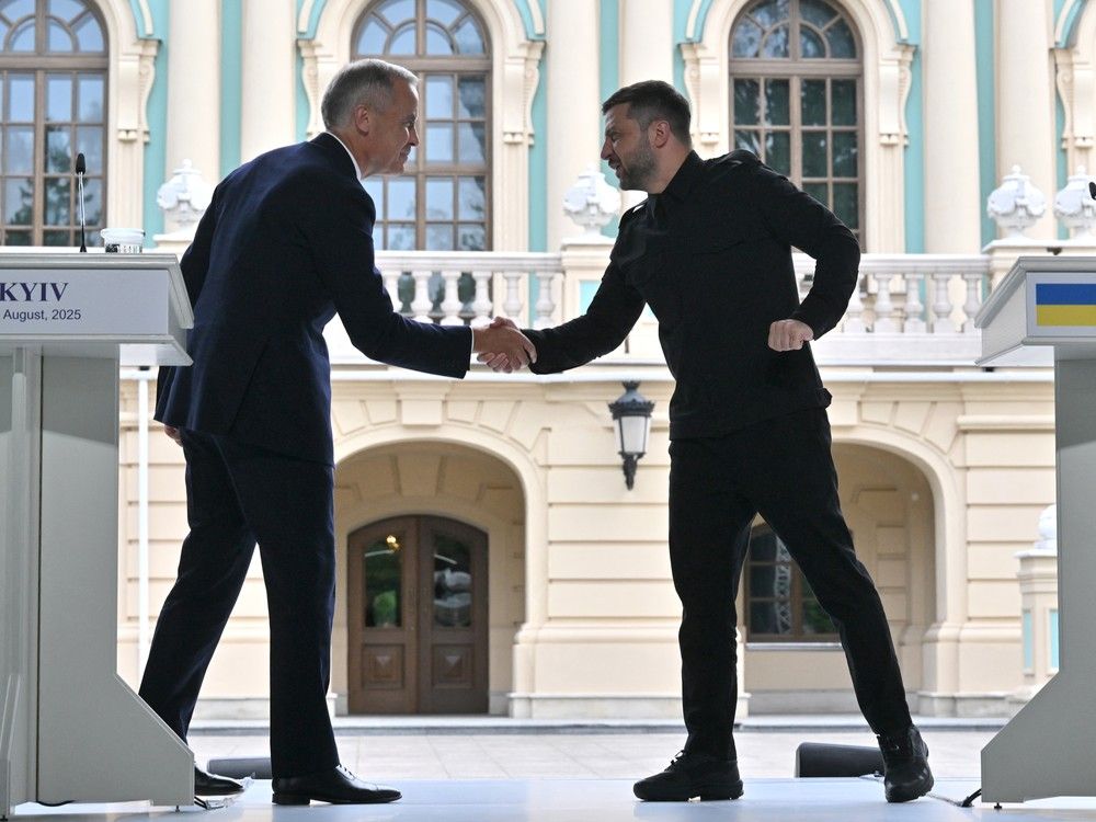 NextImg:Canada could send troops to Ukraine, Mark Carney says on surprise Kyiv visit