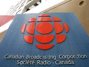 CBC logo at its headquarters.