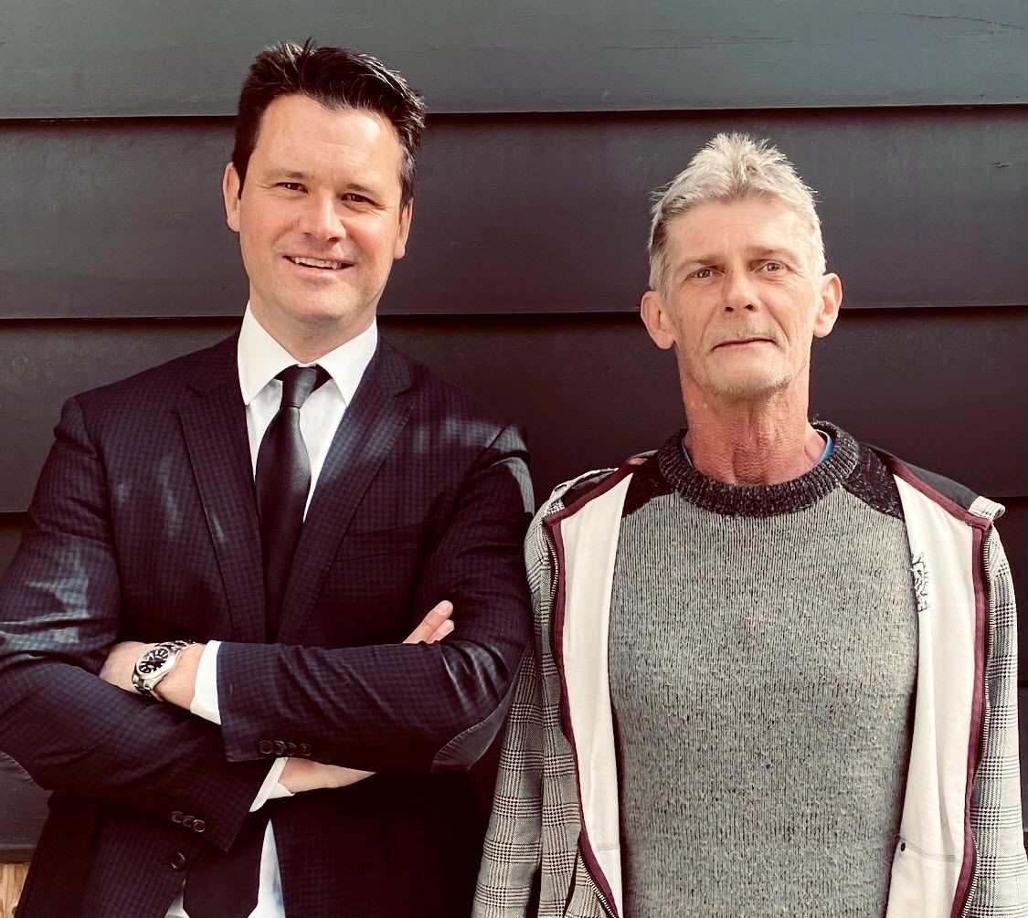 Cameron Gardiner, right, with defence lawyer Robb MacDonald after Graham’s manslaughter charges were withdrawn by the Crown in the Superior Court of Justice in Barrie, Ont.  Cameron Gardiner, right, with defence lawyer Robb MacDonald after Graham’s manslaughter charges were withdrawn by the Crown in the Superior Court of Justice in Barrie, Ont.