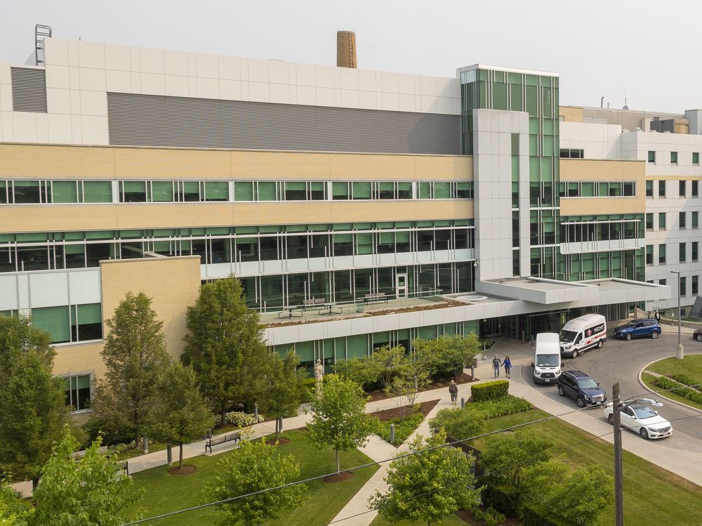 St. Joseph’s Health Care on Grosvenor Street in London. Photo taken on Monday June 5, 2023. (Mike Hensen/The London Free Press)