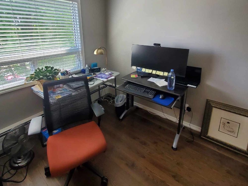 NextImg:Weekend decorator: A sterile home office gets an elegant update 