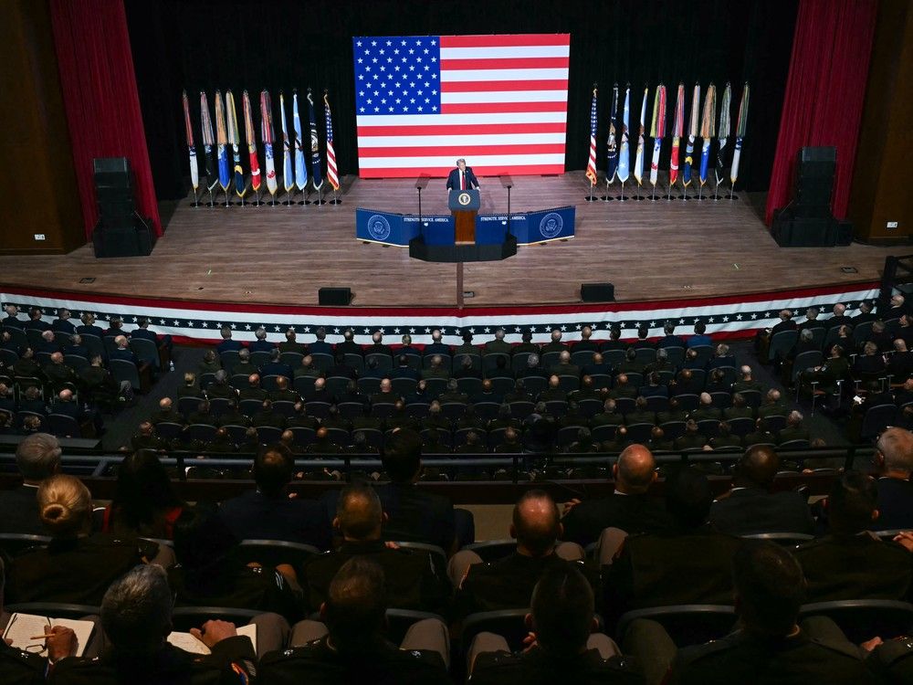 NextImg:Trump revives Canada should become the 51st state threat in a room full of top U.S. military generals