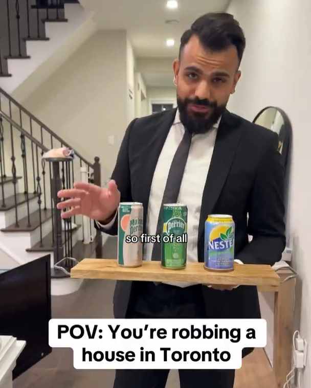  This is Canadian comedian Fady Ghali in a widely circulated recent web video mocking a string of recent law enforcement statements discouraging Canadians from confronting home invaders. The 80-second video had Ghali welcoming a burglar with drinks before politely giving them a cursory tour of all the items they can steal. The most recent iteration of Canadian police urging homeowners to leave criminals alone came after a Vaughan, Ont., father of four was murdered in his home after confronting four home invaders. York Region Police Chief Jim MacSween urged anyone in a similar situation to “try locking yourself in a room away from the perpetrators, hiding, fleeing the home.”