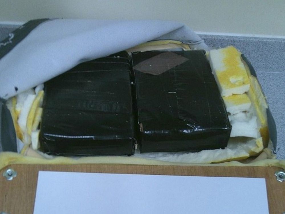  U.K. Border agents found eight bricks of cocaine hidden in Ronald Lord’s mobility scooter at a London airport after he arrived on a flight from Barbados.