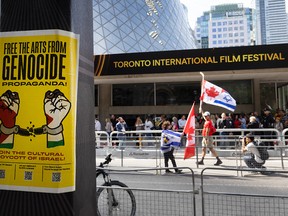Outside Toronto film festival screening.