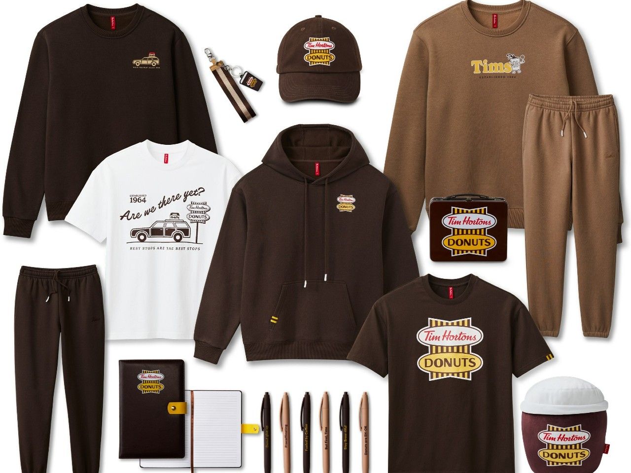  A selection of Tim Hortons 60th anniversary items released in 2024.