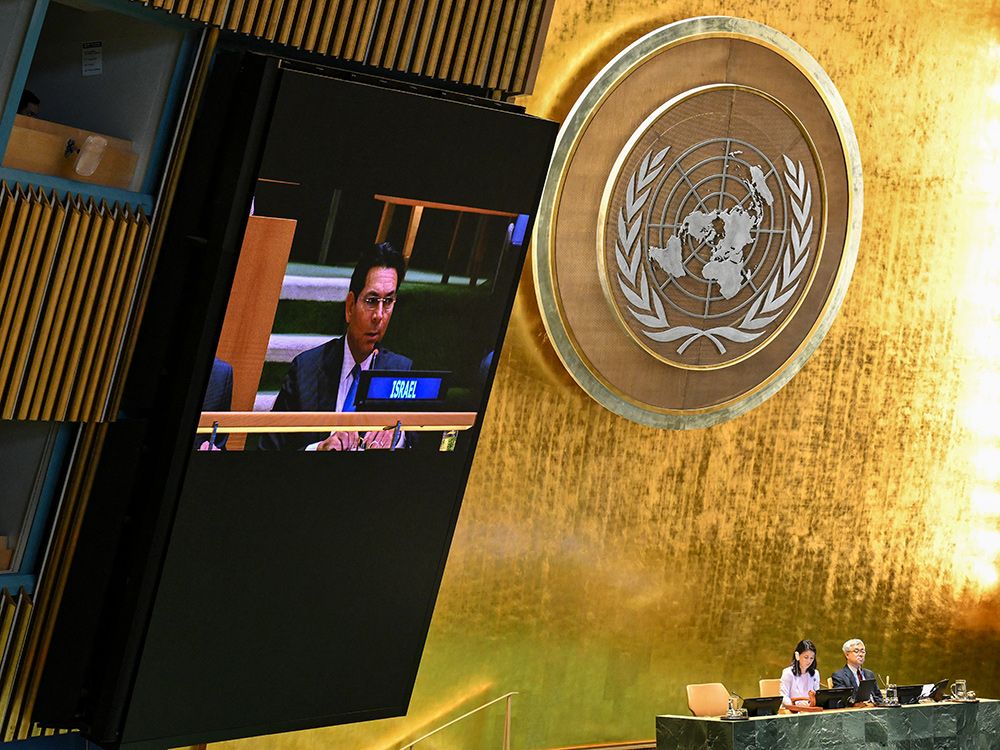 NextImg:UN General Assembly adopts declaration calling for Hamas-free Palestinian state