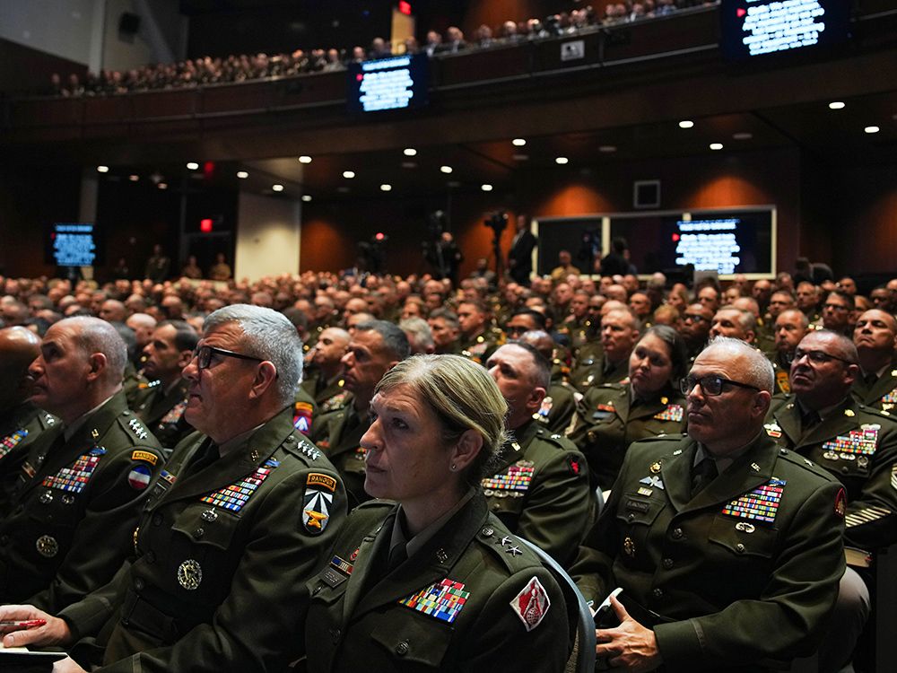 NextImg:U.S. is facing an ‘invasion from within,’ Trump tells gathering of top military commanders