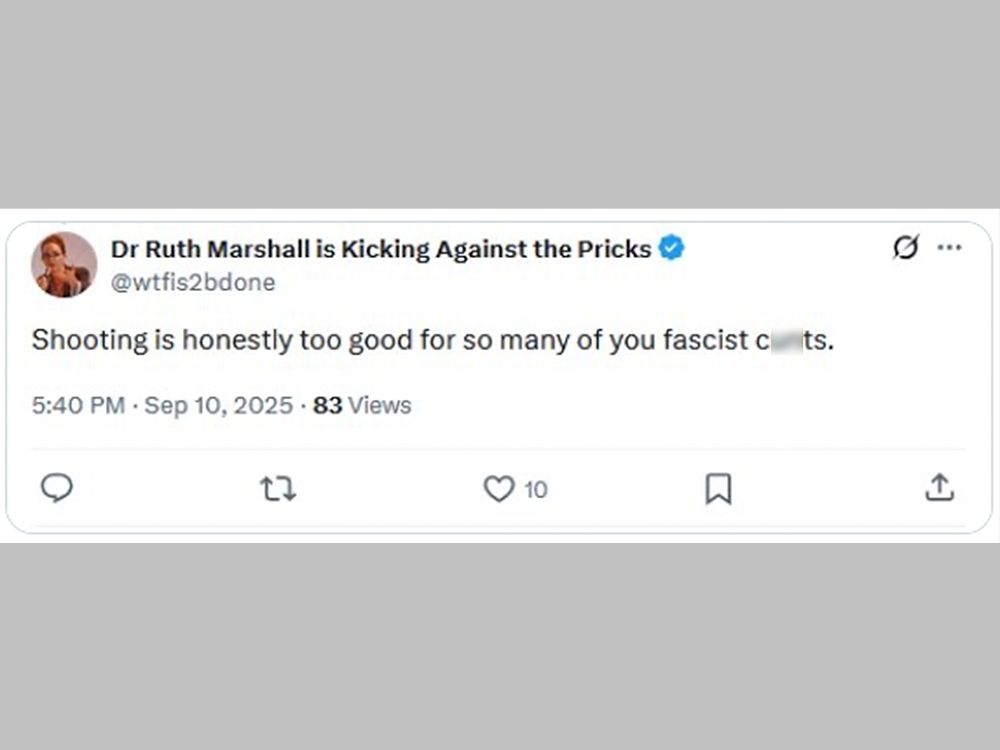 NextImg:U of T prof who made shooting comment after Charlie Kirk assassination now on leave