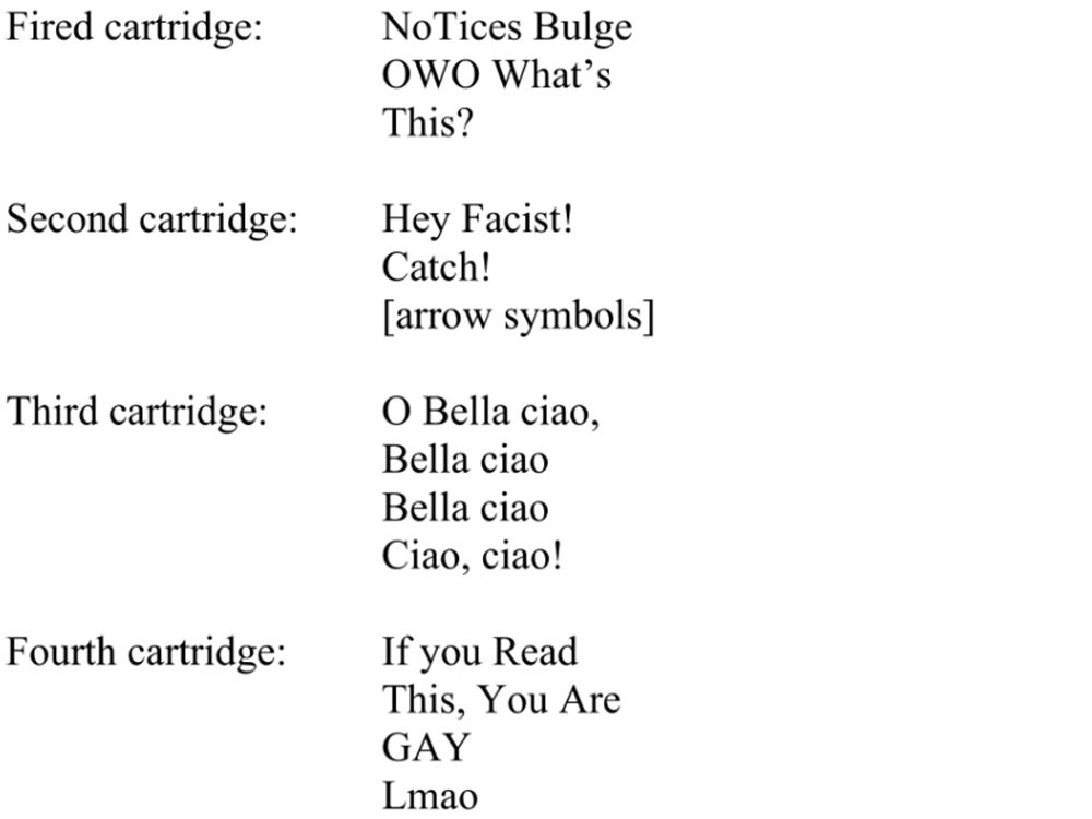 NextImg:From 'Bella ciao,' to the arrows: Decoding the etchings Charlie Kirk's alleged killer left behind