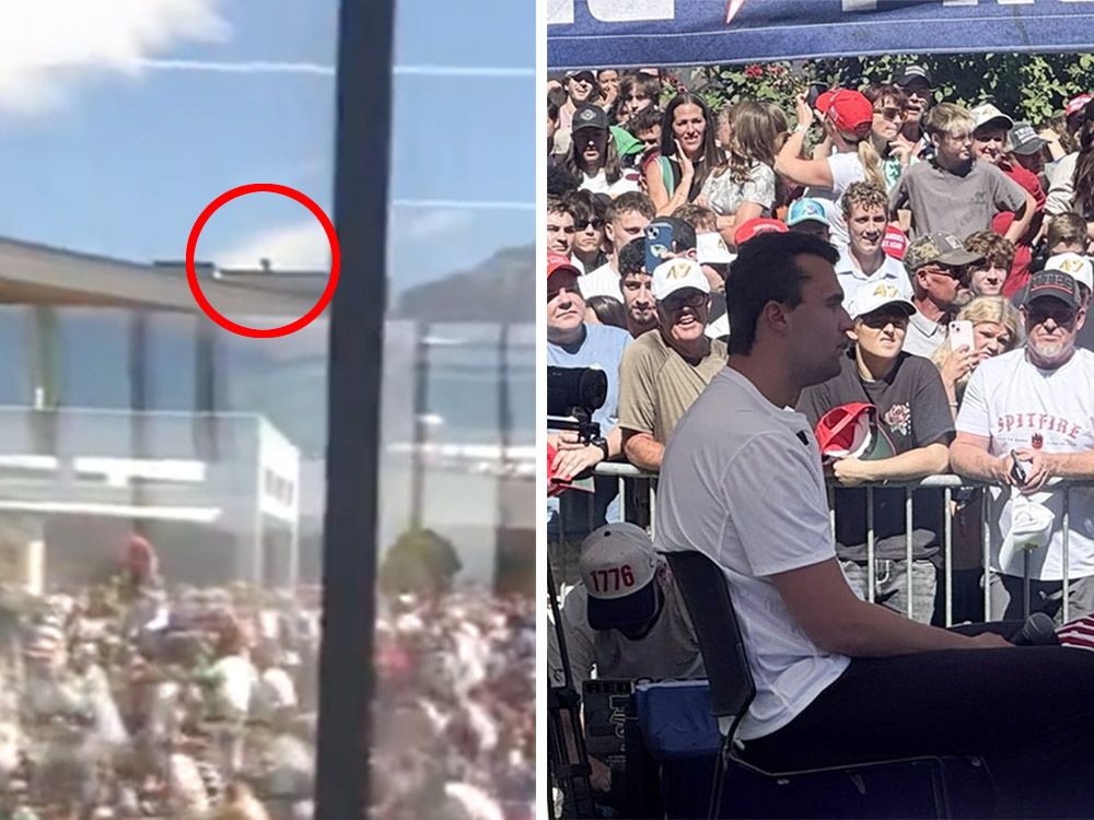  A video posted Wednesday appears to show a person fleeing a rooftop at Utah Valley University moments after Charlie Kirk was shot.