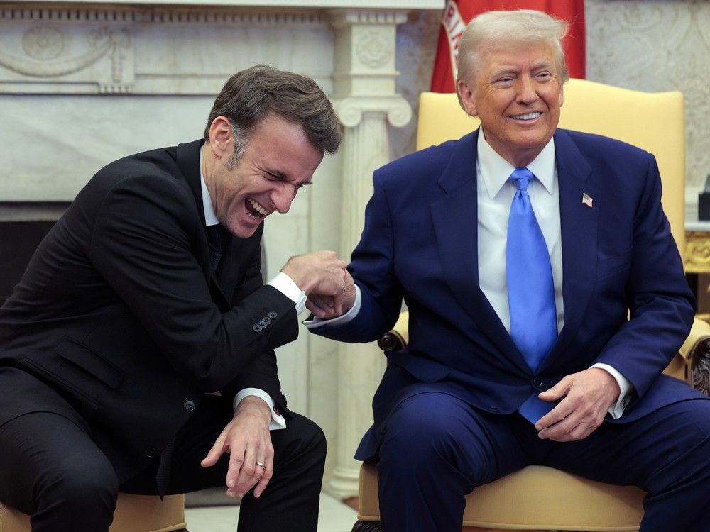 NextImg:Macron stuck in Trump's traffic in New York, reportedly phones the U.S. president to 'clear the way'