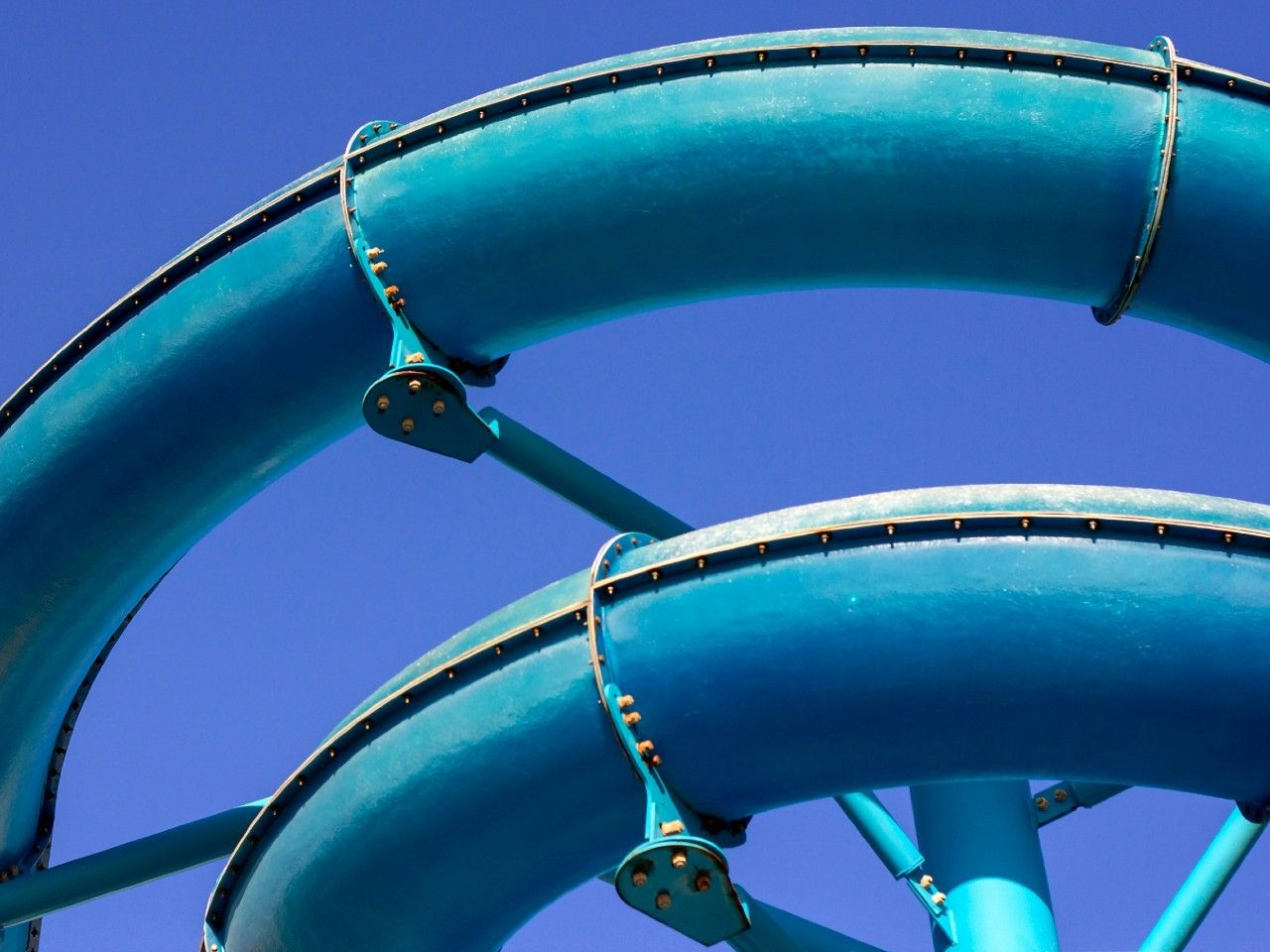 NextImg:Woman 'literally stuck' inside clear cruise ship water slide over the ocean