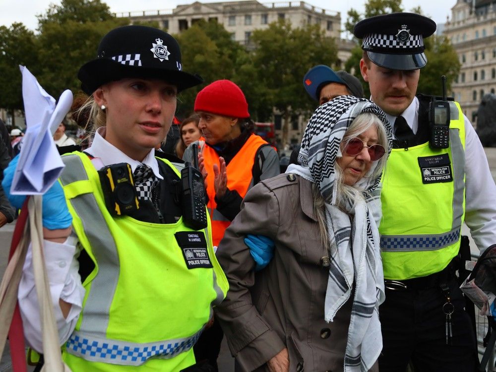 NextImg:U.K. government empowering police, weighing limits on protests in wake of Manchester synagogue attack