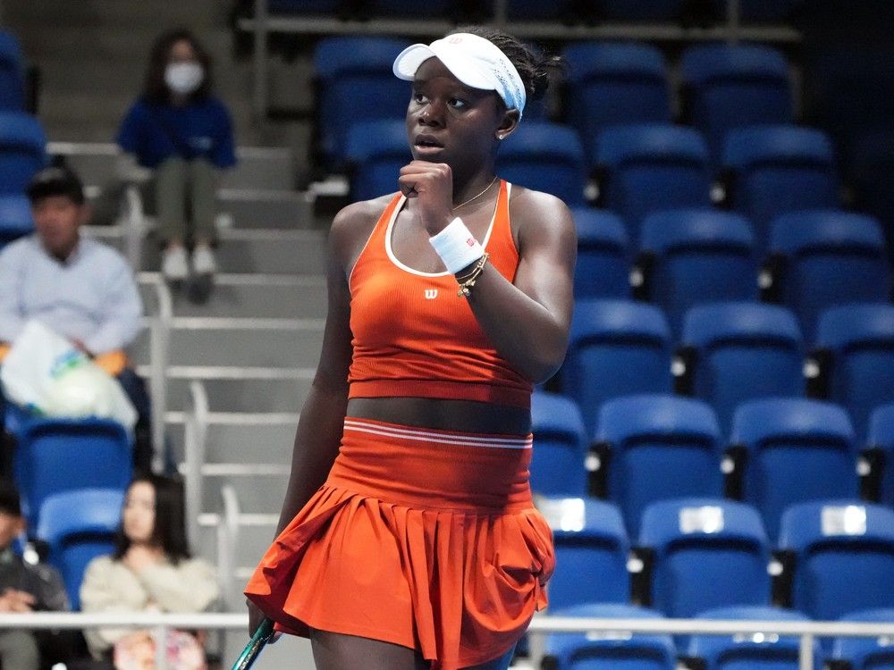 Canadian teen tennis star, Victoria Mboko, cheering on hometown Blue Jays from afar