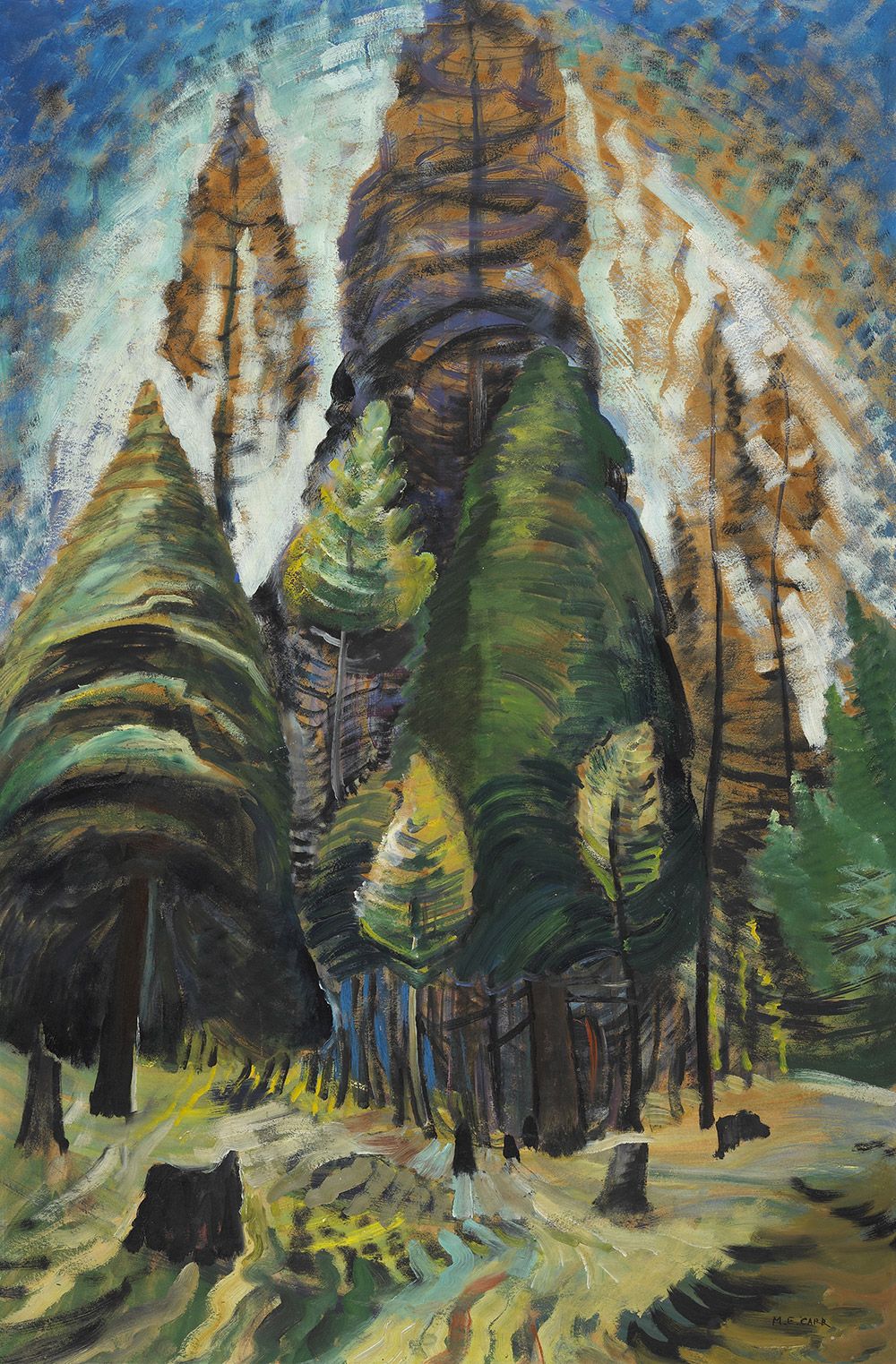  “British Columbia Landscape” by Emily Carr.