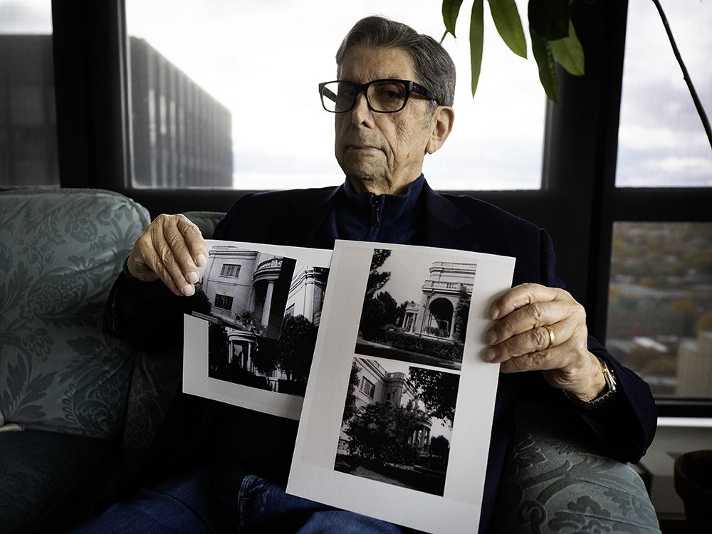 Mayer Lawee of Montreal shows images of his family’s mansion in Baghdad which was seized by the Iraqi government.  Mayer Lawee of Montreal shows images of his family’s mansion in Baghdad which was seized by the Iraqi government.