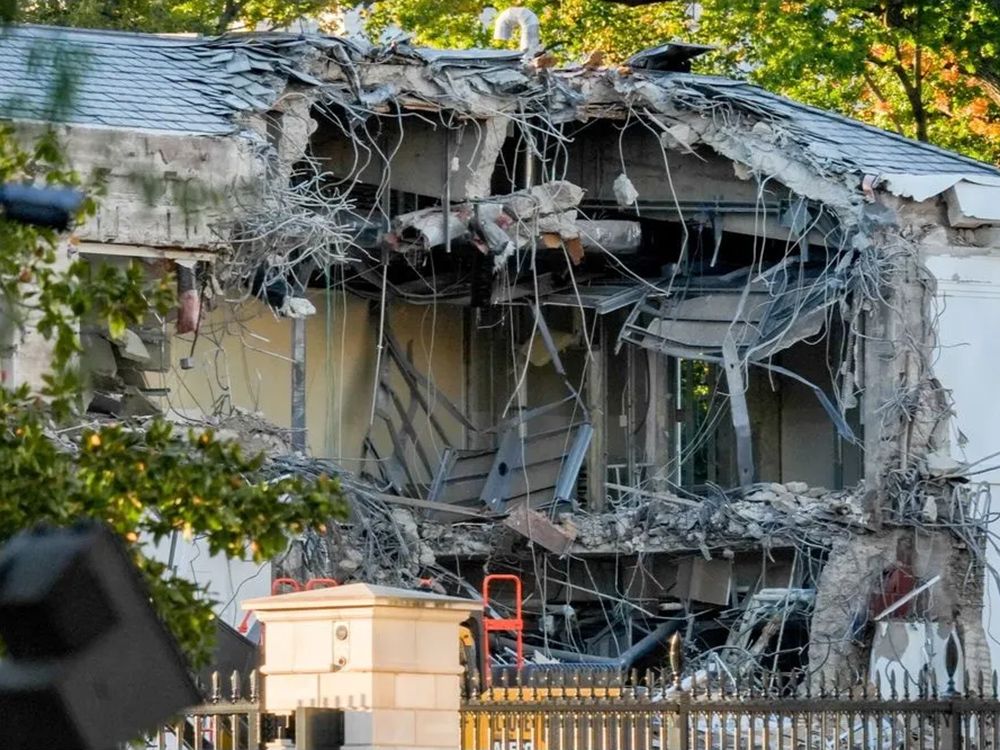 Trump says whole White House East Wing will be demolished for ballroom