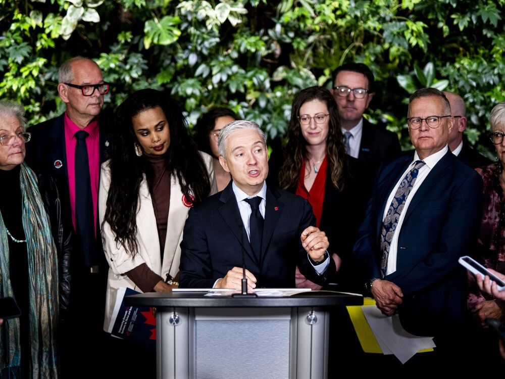 Minister of Finance and National Revenue Francois-Philippe Champagne speaks during a press conference in Ottawa, on Monday, Oct. 20, 2025. Minister of Finance and National Revenue Francois-Philippe Champagne speaks during a press conference in Ottawa, on Monday, Oct. 20, 2025.