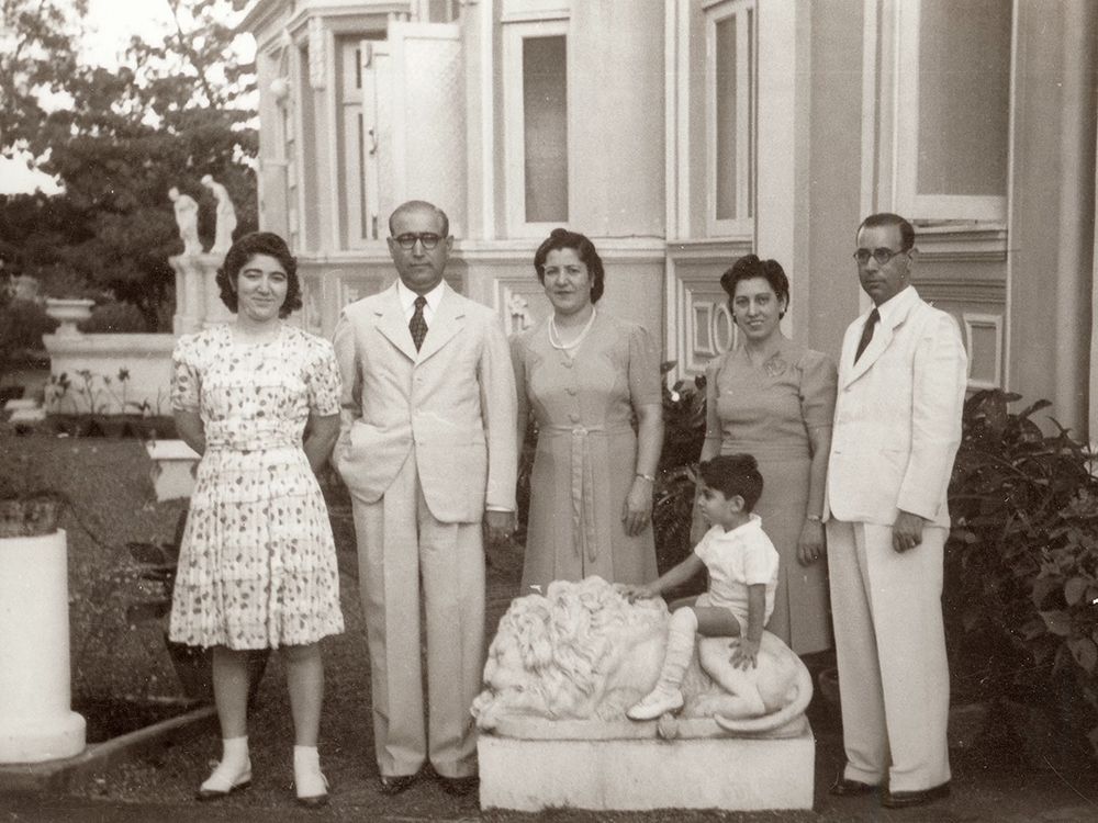 The Lawee family, from left, Farha, Khedouri, Muzli, Naima, Ezra and young Mayer outside their Bagdad home.  The Lawee family, from left, Farha, Khedouri, Muzli, Naima, Ezra and young Mayer outside their Bagdad home.