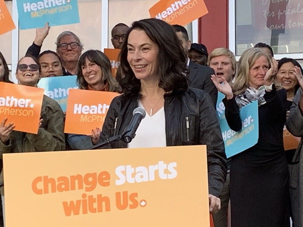 NextImg:NDP leadership candidate McPherson stands by 'purity test' remarks after criticism from fellow MP