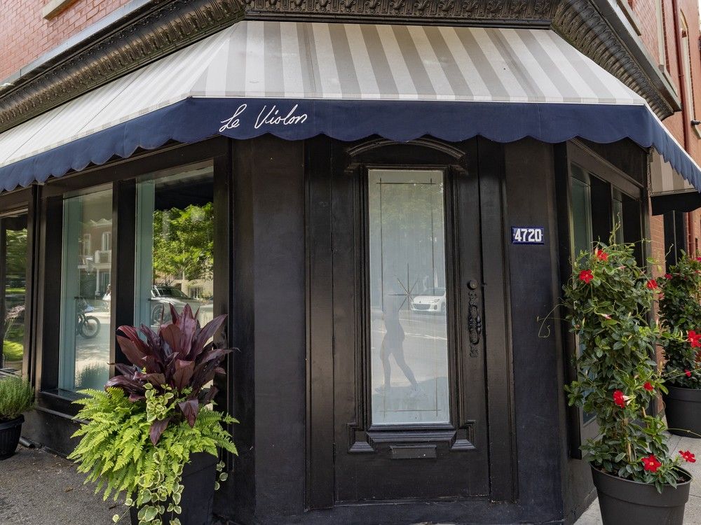  Le Violon restaurant on Marquette St. in Montreal Tuesday July 29, 2025. Justin Trudeau dined at the restaurant with katy Perry in July.
