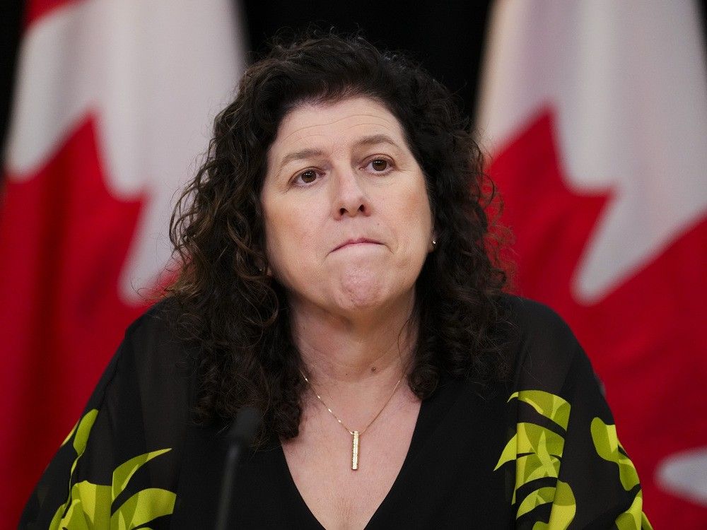 Auditor General of Canada, Karen Hogan, holds a press conference at the National Press Theatre in Ottawa on Tuesday, June 10, 2025. Auditor General of Canada, Karen Hogan, holds a press conference at the National Press Theatre in Ottawa on Tuesday, June 10, 2025.