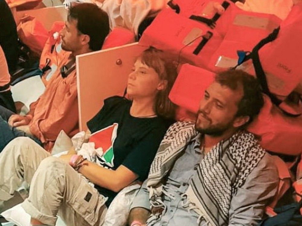 NextImg:Greta Thunberg and activists aboard flotilla to Gaza intercepted by Israel are 'safe, in good health'