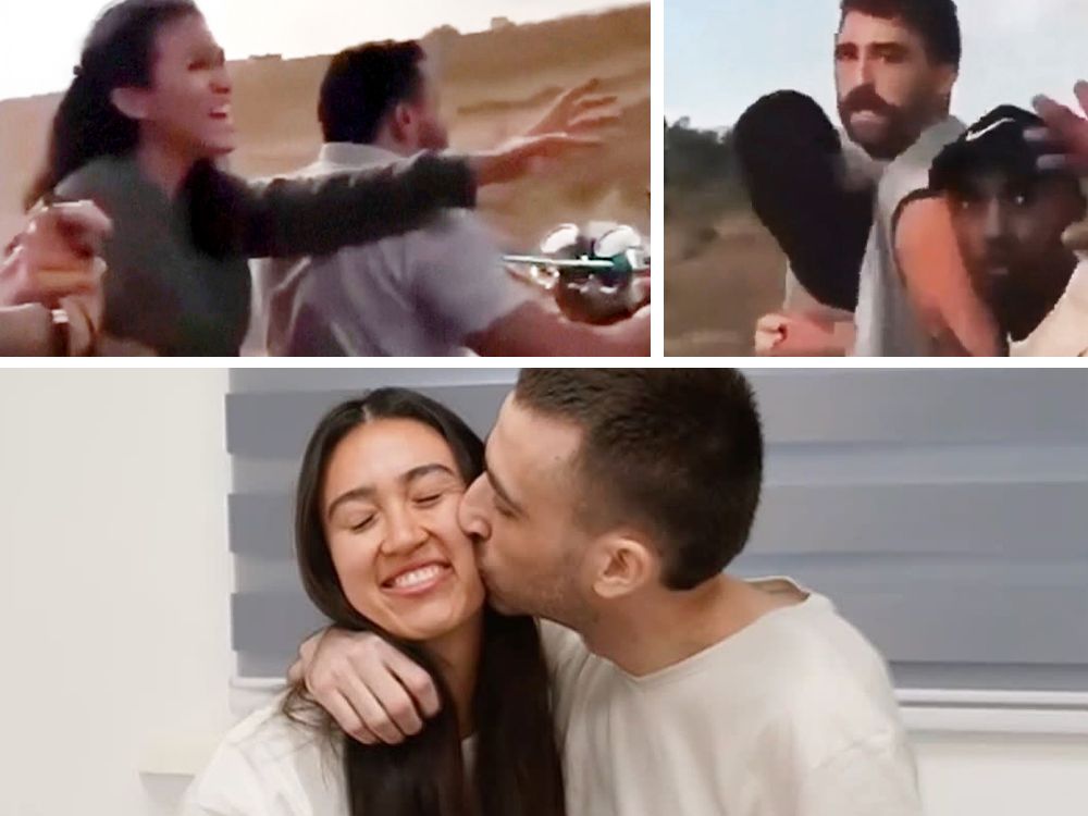 NextImg:Couple torn apart by Hamas terrorists on October 7 reunited 'against all odds'