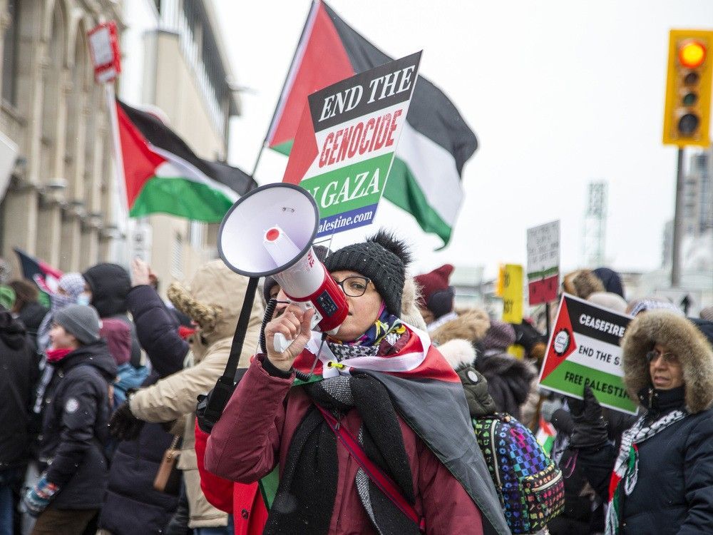 City of Ottawa bylaw officers issued 17 tickets to pro-Palestinian protesters for using megaphones and loudspeakers during protests in December 2023 and early 2024, though prosecutors ultimately decided to withdraw those noise bylaw violation tickets. City of Ottawa bylaw officers issued 17 tickets to pro-Palestinian protesters for using megaphones and loudspeakers during protests in December 2023 and early 2024, though prosecutors ultimately decided to withdraw those noise bylaw violation tickets.
