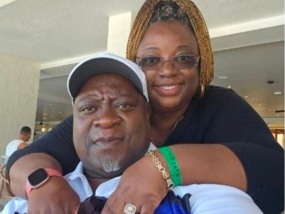 Stafford and Karen Gordon on their anniversary, Sept. 3, 2025, at their hotel in Jamaica. Stafford and Karen Gordon on their anniversary, Sept. 3, 2025, at their hotel in Jamaica.