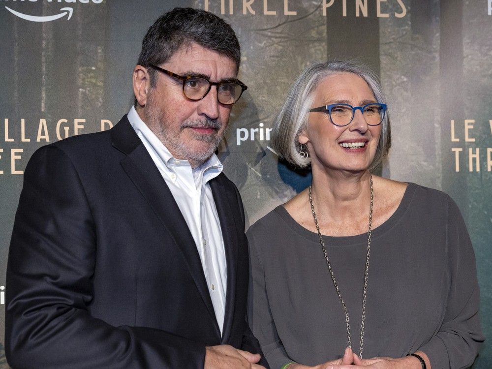  Actor Alfred Molina and author Louise Penny on the red carpet at the premiere of the Amazon Prime series Three Pines in Montreal in November 2022.