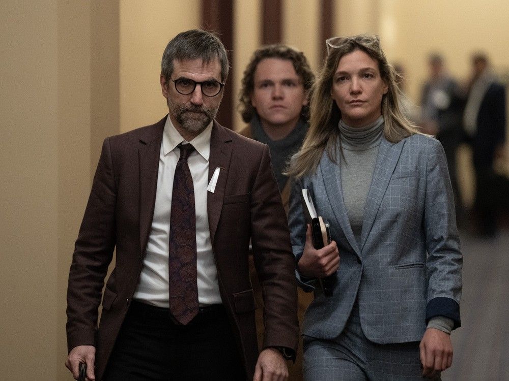 Minister of Canadian Identity and Culture Steven Guilbeault makes his way to a cabinet meeting on Parliament Hill in Ottawa, Tuesday, Nov. 25, 2025.