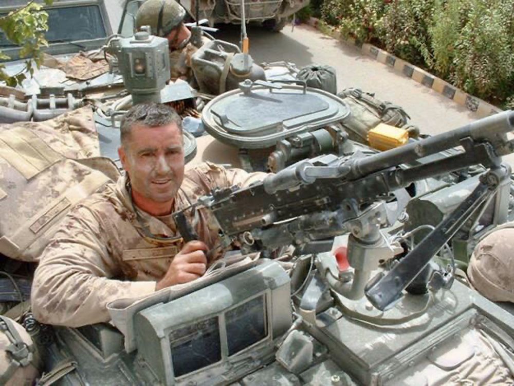  Omer Lavoie mans a .50 calibre heavy machine gun on Aug 14, 2006 at Patrol Base Wilson, a few kilometres north of where Strong Point Centre would later be constructed. Damage to the machine gun visible on the barrel was sustained during a mortar attack that day. Large scale combat action known as Operation Medusa initiated soon after, which encompassed the coordinated attack on Strong Point Centre that led to Pte. Larochelle receiving the Star of Military Valour.