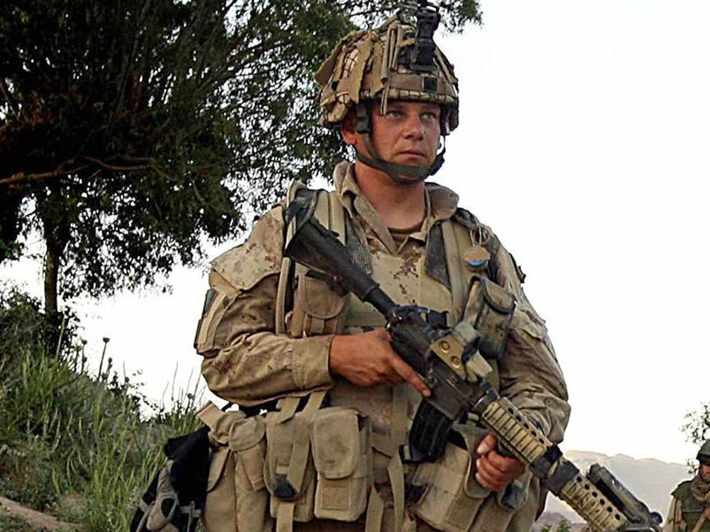  Willy MacDonald leads the way on point position during a foot patrol in June 2006 near Khakrez village in Kandahar Province.
