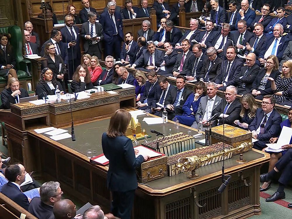  Canada’s House of Commons may end up looking more like the British House of Commons, seen here, when the Centre Block reopens after renovations are completed.