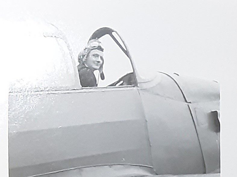 Hubert Smith, a 20-year-old British naval flyer, in his trainer cockpit. Hubert Smith, a 20-year-old British naval flyer, in his trainer cockpit.