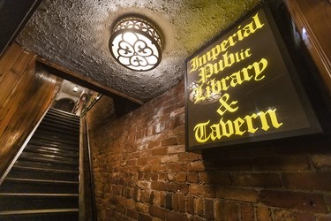 View inside the Imperial Pub.